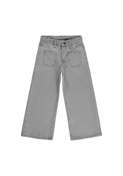 Civil Girls Önü Cepli 10-13 Yaş Pantolon Kot - Gri
