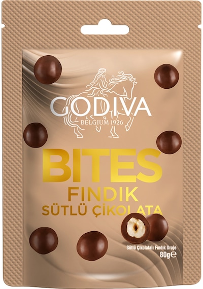 Bıtes - Sütlü Çikolatalı Fındık Draje - 80 Gram - 14 Adet