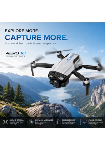 C18s Profesyonel Gps Drone Gri- 4k Hd Çift Kamera, 360 Lazer Engel Kaçınma, Gri Renk, Güçlü Fırçasız Motor Ve Katlanabilir Akıllı Drone