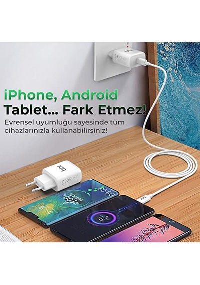 Bx-pd20ta 20w Pd Type-c Hızlı Şarj Adaptörü Huawei Hızlı Şarj Protokolü Destekli, İphone 15 / İphone 15 Pro Max