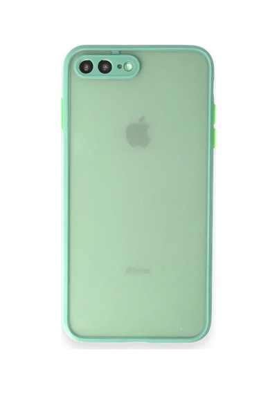 Apple Uyumlu iPhone 7 Plus Kılıf Montreal Silikon Kapak - Turkuaz 0.2M-Çok Renkli