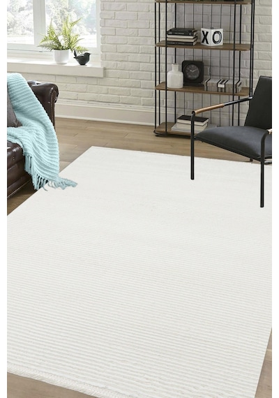 Crown 4010 Beyaz Seri Makine Dokuma Taban Modern Salon Halısı Sultan Halı-884 Gri - Antrasit