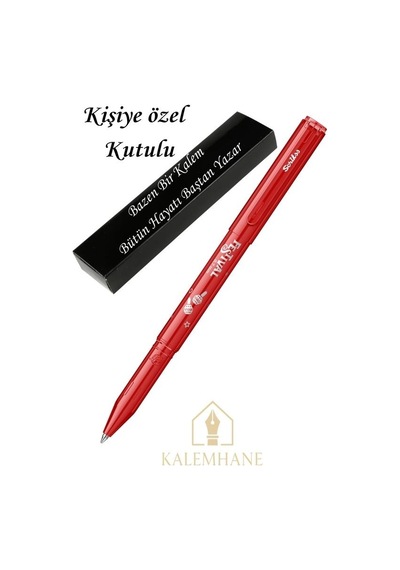 Kalemhane Scrikss " Kırmızı " Festival Roller Kalem - Dış Renk İle Yazı Rengi Aynıdır Çok Renkli