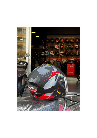 Nero Açık Kask Ece Ve Dot Sertifikalı İntercom Uyumlu Kırmızı