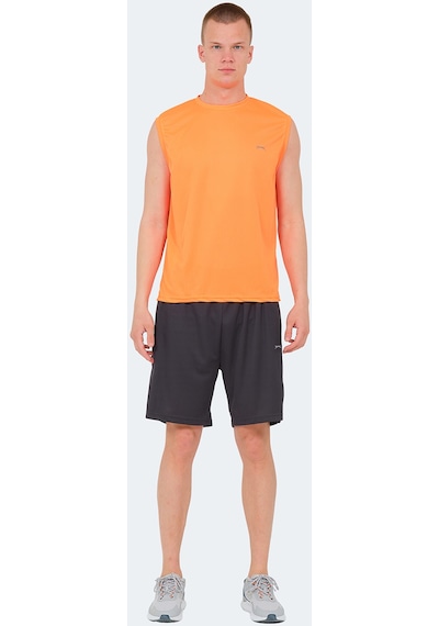 Slazenger RAJYA Erkek Kolsuz Turuncu Tişört