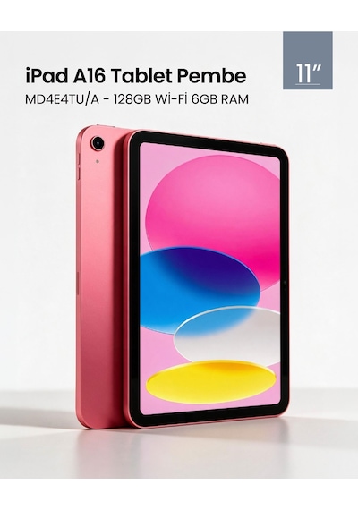 Apple iPad A16 MD4E4TU/A 128 GB Wi-Fi 11" Tablet
