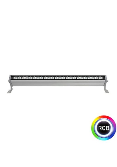 70 Cm Wallwasher Led Bina Dış Duvar Aydınlatma Renkli Rgb Işık Gri