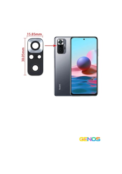 Xiaomi Redmi Note 10 Pro Uyumlu Arka Kamera Camı Kamera Camı Lensi