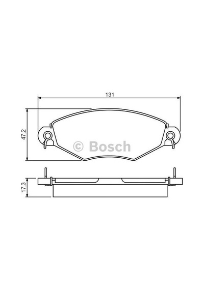 Bosch Fren Balatası Ön 130Mm 206 Hatchback 1.1 98