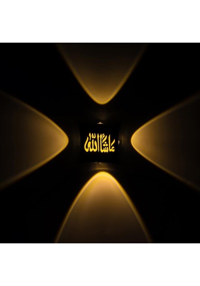 Pm-24448 3000k Maşallah Dekoratif Led Duvar Aplik Beyaz
