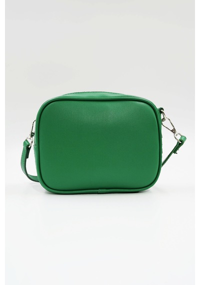 Hüvendo Küçük Boy Crossbody Çapraz Askılı Kadın Omuz Çantası Çimen Çimen