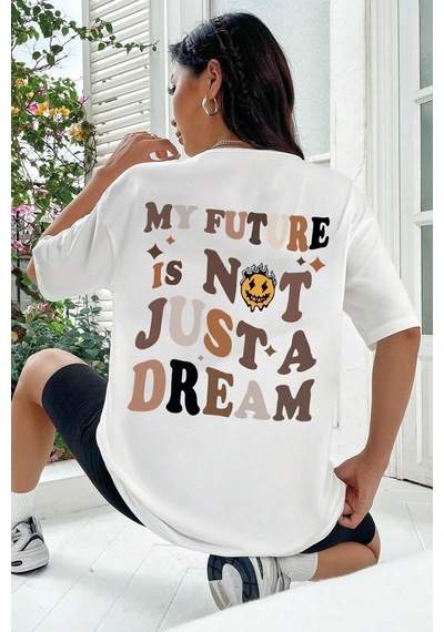 Uyguntarz Unisex Is Not Just Tasarım Tshirt Beyaz