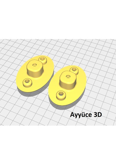 Ayyüce 3d, Toyota Yaris Uyumlu Silecek Menteşesi , 2 Adet , Siyah Renk