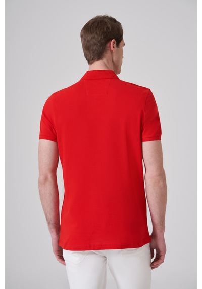 Morven Erkek Kırmızı Basic Polo Yaka Dynamic Fit T-shirt 26yc018007550 Kırmızı