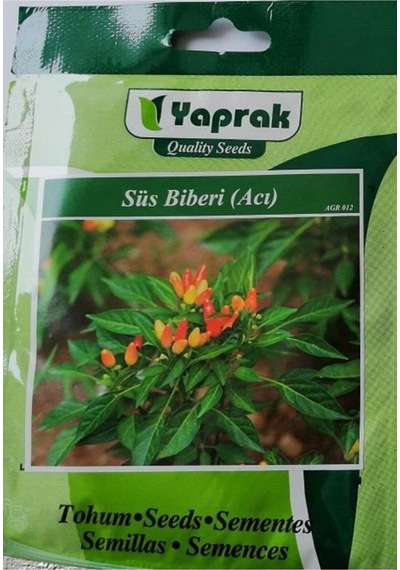 Biber Tohumu Süs Acı 3 Gr