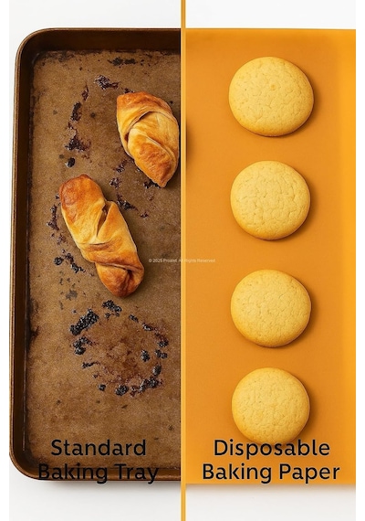Busstier Fırınlanabilir Kendinden Yağlı Pişirme Kağıdı 30x40 Cm Tek Kullanımlık Pratik Fırın Kağıdı 5 Diğer