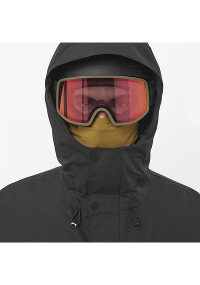 Salomon Venom Anorak Erkek Kayak Montu Deep Black Lc2609700 Siyah