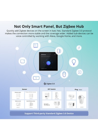 Sonoff Snzb-02d Akıllı Ev İçin Zigbee Sıcaklık Ve Nem Sensörü, Ses Kontrollü