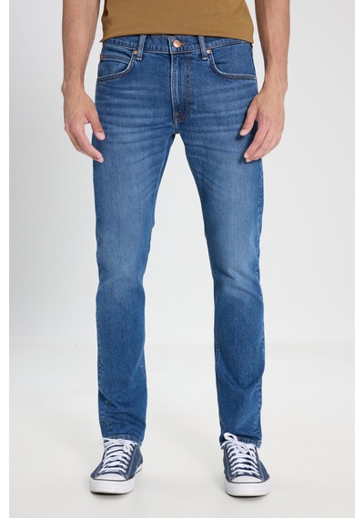 Lee Luke Slim Fit Dar Kesim Normal Bel Dar Paça İndigo Jean Denim Pantolon Mavi