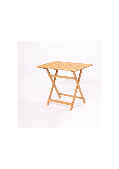 Meya Dekor Balkon Bahçe 60x80 Cm Masa 3 Lü Katlanabilir Bistro Set 2 Sandalye 1 Bahçe 60x80 Cm Masa Ahşap