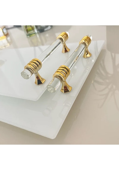 Epoksi Tepsi Kulpu Cam Kulp 2 Adet Gold