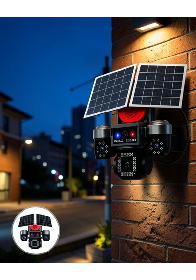 Güneş Enerjili 4 Kamera Güvenlik Sistemi Uczzavmsk11-4
