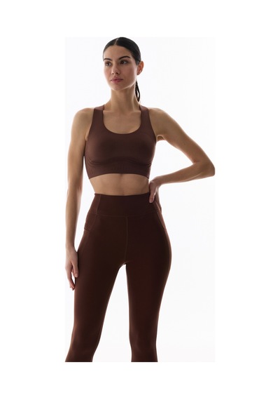 Penti Kahverengi Stretch-360 Orta Destek Flexline Spor Sütyeni