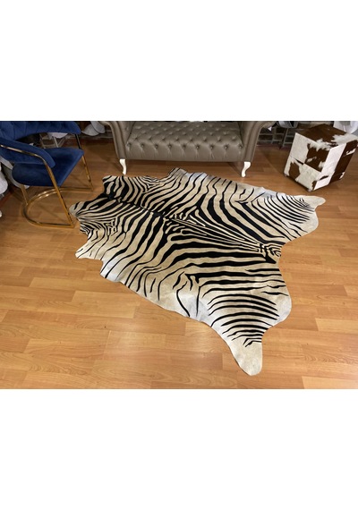 Hakiki Deri Dana Postu Kahve Zebra Baskılı 195 X 230 Cm - 2261101000014