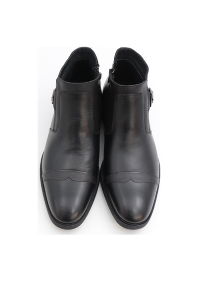 Nesilshoes Nesil Shoes Thrtrk 2301-2 Siyah Hakiki Deri Kauçuk Taban Erkek Bot