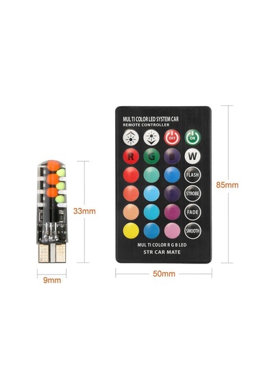 Space 16 Renkli Çakarlı T10 Ampul / Laam310