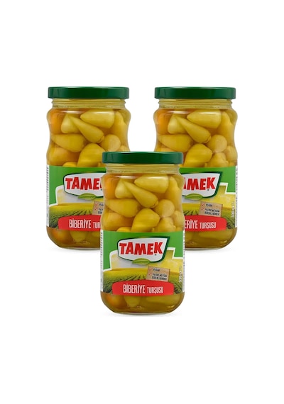 Tamek Biberiye Turşusu 330 Gr Cam X 3 Adet