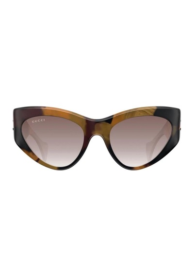 Gucci Gg 1704s 002 54 Kadın Cat Eye Çok Renkli Kemik Güneş Gözlüğü Çok Renkli