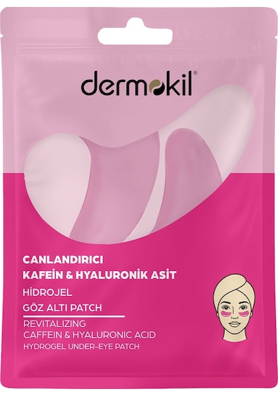 Dermokil Canlandırıcı Kafein & Hyaluronik Asit Hidrojel Patch Göz Altı Maskesi