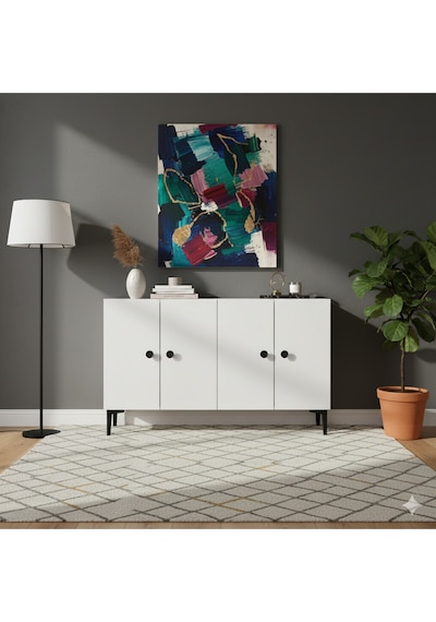 Ka1205b Pella120 Konsol, Kahve Köşesi Ve Tv Sehpası Beyaz 120cm Beyaz Ka1205b Pella120 Konsol, Kahve Köşesi Ve Tv Sehpası Beyaz 120cm Beyaz