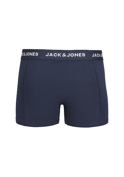 Jack & Jones Erkek Düz Renk 3'lü Beli Lastikli Boxer Paketi - Anthony - 12171946 Blue Nights