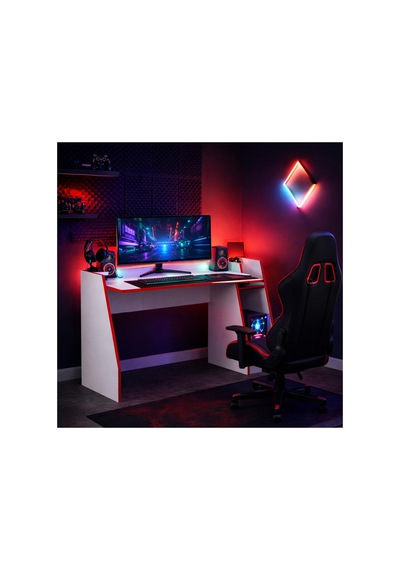 Livan Oyuncu Masası Gaming Bilgisayar Masası Geniş Çalışma Alanlı Modern Pc Ve Çalışma Masası Beyaz Kırmızı Livan Oyuncu Masası Gaming Bilgisayar Masası Geniş Çalışma Alanlı Modern Pc Ve Çalışma Masası Beyaz Kırmızı