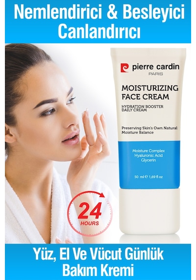 Pierre Cardin Nemlendirici ve Canlandırıcı Günlük Cilt Bakım Kremi 50 ML