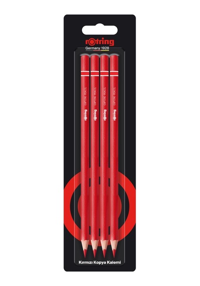 Rotring Kırmızı Kopya Kalemi, 4'lü Paket 124-Pembe
