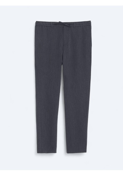Kip Lacivert Çizgili Dokuma Jogging Fit Casual Pantolon Lacivert