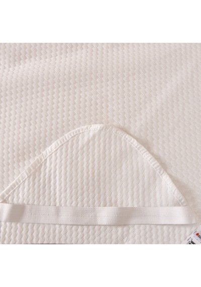Soft Minik Kapitoneli Tek Kişilik Sıvı Geçirmez Lastikli Alez - Beyaz - 100x200 Cm Renkli