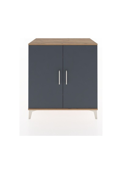 Hyperion Şifonyer 2 Raflı 2 Kapaklı 88x44x96 Çam-antrasit Çam