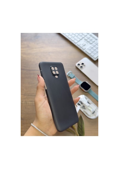 Redmi Note 9 Uyumlu Süper İnce Mat Ultra Thin Silikon Kılıf Lacivert