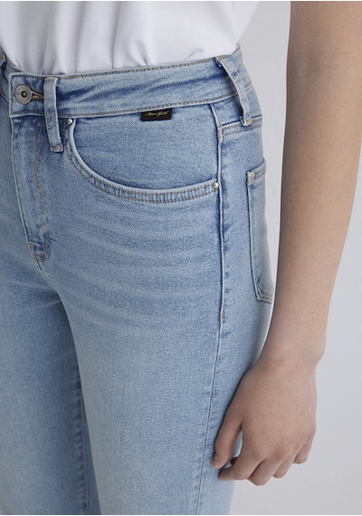 Mavi - Star Gold Shape Puslu Buz Mavi Jean Pantolon 101077-89180 Açık Mavi