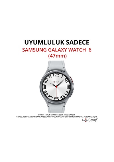 Novstrap Samsung Galaxy Watch 6 Classic 47mm İle Uyumlu Ekran Koruyucu Temperli Cam Uygulama Aparatı