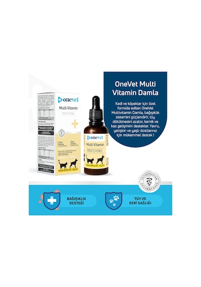 Onevet Multi Vitamin Damla 50 Ml Kedi ve Köpekler İçin Günlük Vitamin Desteği