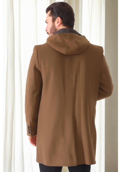 Plt9376 Dewberry Erkek Palto-camel Camel