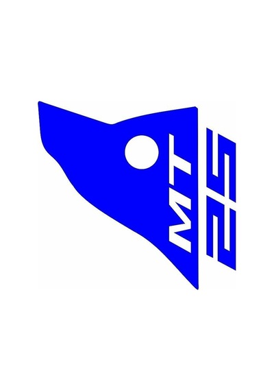 Yamaha Mt-25 Uyumlu Mavı Siperlik Sticker Set Çok Renkli