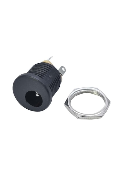 5.5X 2.1Mm Plastik Dc Güç Soketi Panel Montaj Power Jack Adaptör