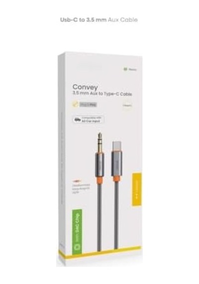 Convey 3.5mm Aux To Type-c Kablo 1 Metre