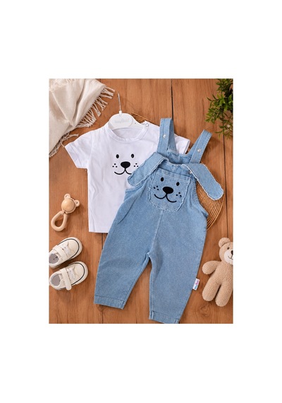 Baby Buu Kulak Detaylı Erkek Bebek Yazlık Bayramlık Salopet Bahçıvan Tulum Takımı 6-9ay, 9-12ay, 12-18ay, 18-24ay Beyaz Beyaz Baby Buu Kulak Detaylı Erkek Bebek Yazlık Bayramlık Salopet Bahçıvan Tulum Takımı 6-9ay, 9-12ay, 12-18ay, 18-24ay Beyaz Beyaz